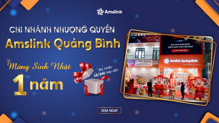 CHI NHÁNH NHƯỢNG QUYỀN AMSLINK QUẢNG BÌNH MỪNG SINH NHẬT 1 NĂM VỚI NHIỀU ƯU ĐÃI HẤP DẪN